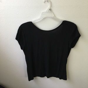 Black crop top